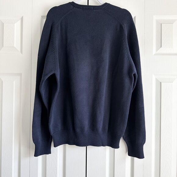 Vintage LA MODE Golf Sweater Mens L Navy Blue PGA Ryder Cup Oak Hill - Picture 2 of 12